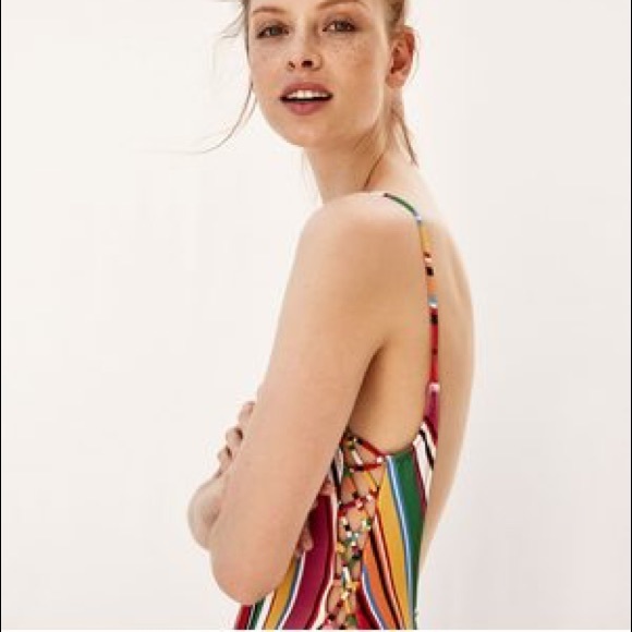 🌈Zara Rainbow one piece bathing suit/swimwear🌈 - Picture 6 of 6
